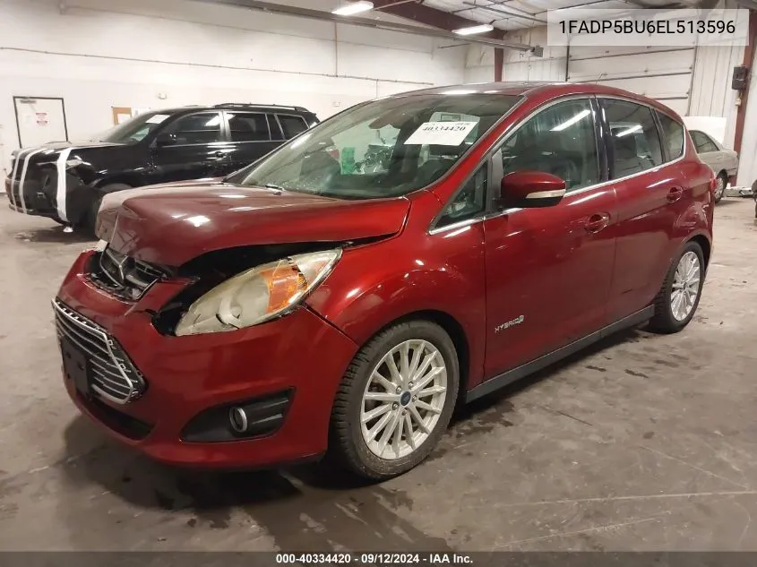 2014 Ford C-Max Hybrid Sel VIN: 1FADP5BU6EL513596 Lot: 40334420