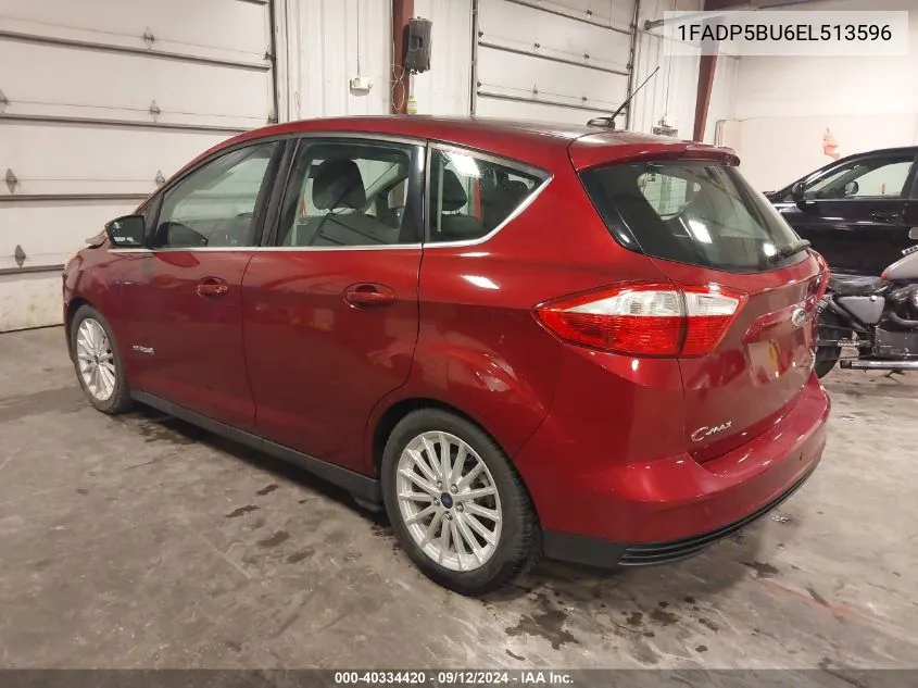 2014 Ford C-Max Hybrid Sel VIN: 1FADP5BU6EL513596 Lot: 40334420