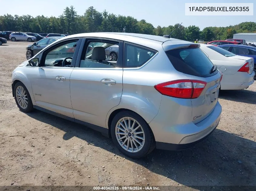 2014 Ford C-Max Hybrid Sel VIN: 1FADP5BUXEL505355 Lot: 40342525