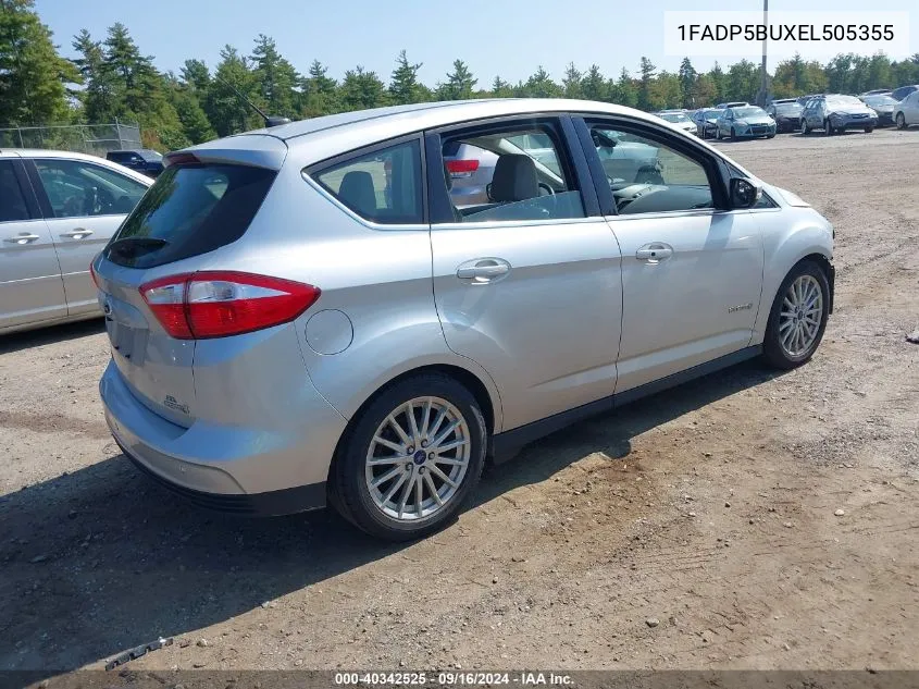 2014 Ford C-Max Hybrid Sel VIN: 1FADP5BUXEL505355 Lot: 40342525