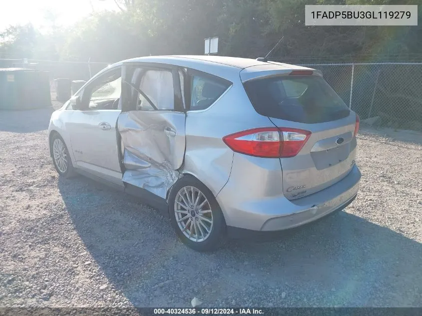 1FADP5BU3GL119279 2016 Ford C-Max Hybrid Sel