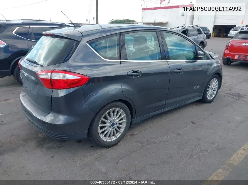 1FADP5CU0GL114992 2016 Ford C-Max Premium Sel