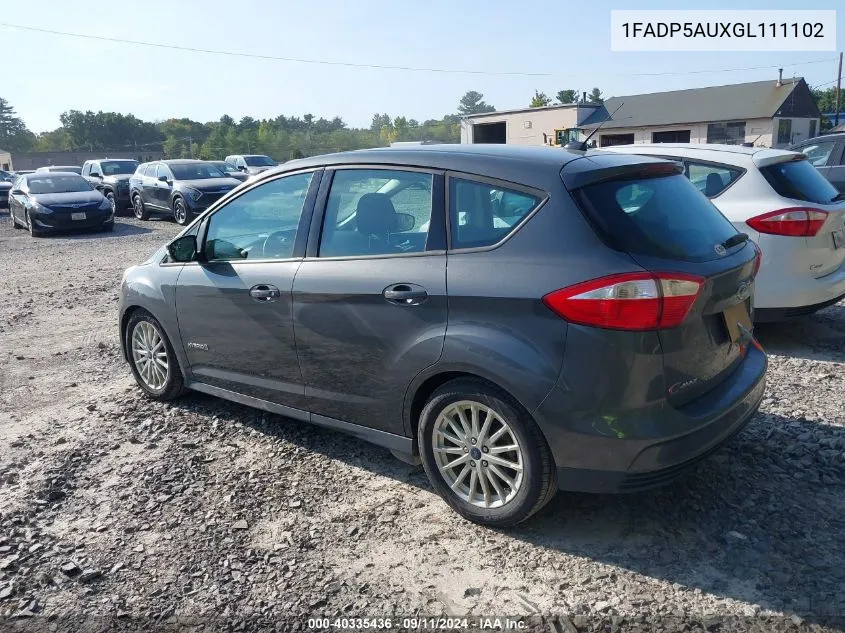 1FADP5AUXGL111102 2016 Ford C-Max Hybrid Se