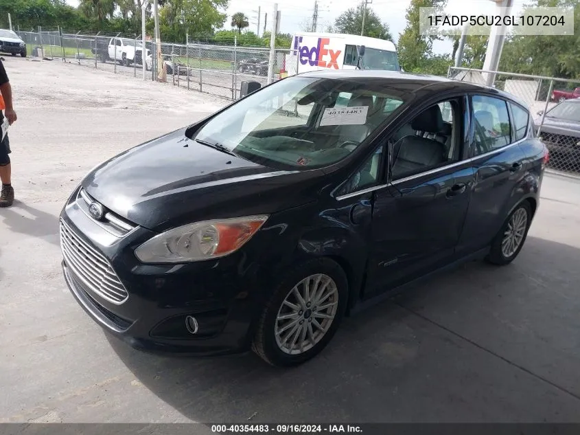 2016 Ford C-Max Energi Sel VIN: 1FADP5CU2GL107204 Lot: 40354483