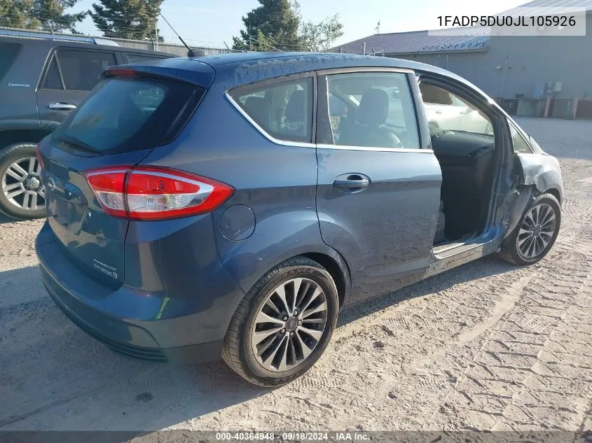 1FADP5DU0JL105926 2018 Ford C-Max Hybrid Titanium