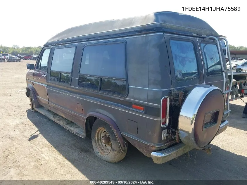 1988 Ford Econoline E150 Van VIN: 1FDEE14H1JHA75589 Lot: 40289549