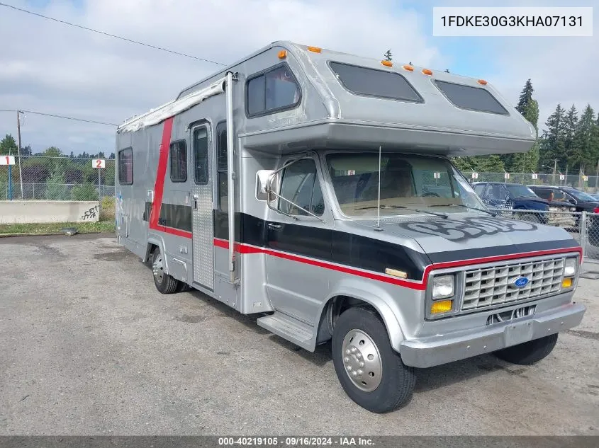 1989 Ford Econoline E350 Cutaway Van VIN: 1FDKE30G3KHA07131 Lot: 40219105