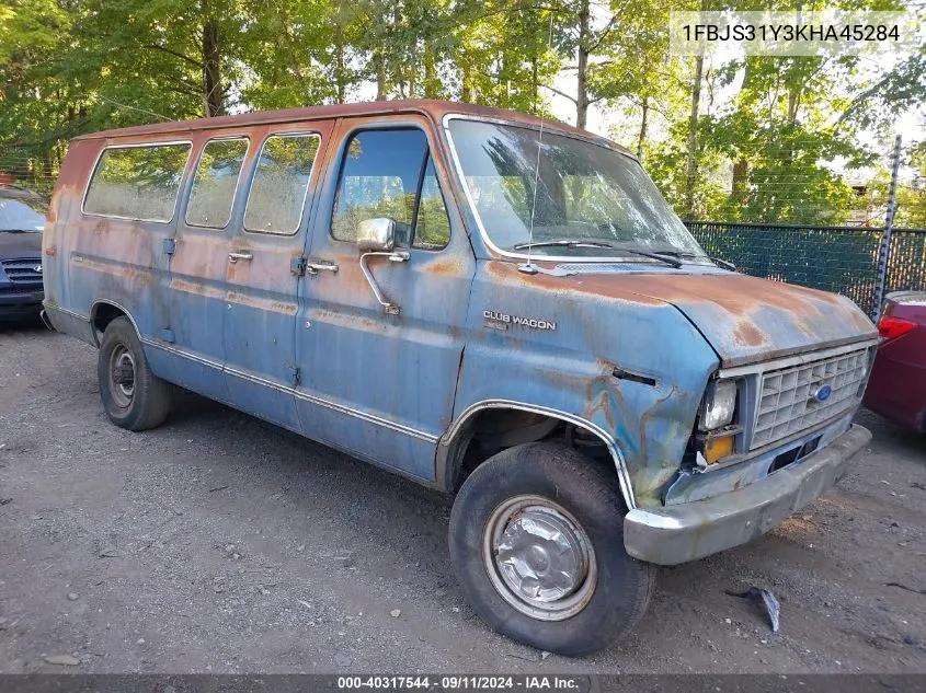 1989 Ford Econoline E350 Super Duty VIN: 1FBJS31Y3KHA45284 Lot: 40317544