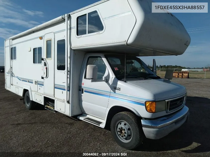 2003 Ford Econoline E450 Super Duty Cutwy Van VIN: 1FDXE45SX3HA88557 Lot: 30044062