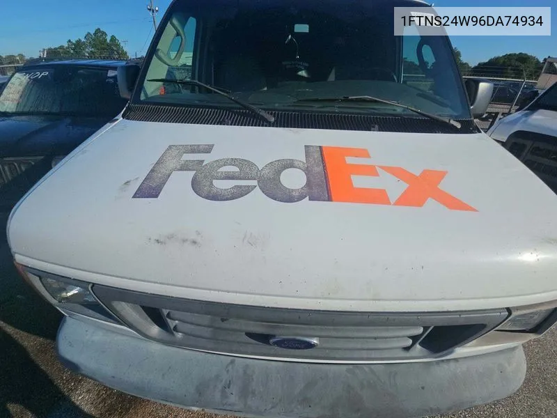 2006 Ford Econoline E250 Van VIN: 1FTNS24W96DA74934 Lot: 40363456