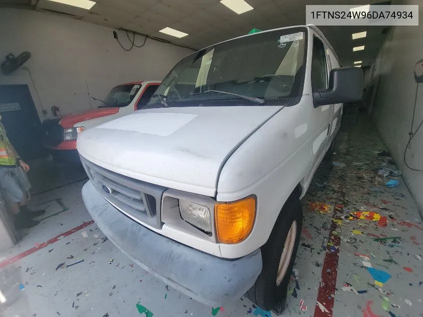 2006 Ford Econoline E250 Van VIN: 1FTNS24W96DA74934 Lot: 40363456