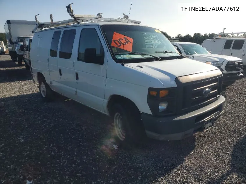 2010 Ford Econoline E250 Van VIN: 1FTNE2EL7ADA77612 Lot: 40379524