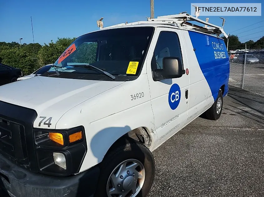 2010 Ford Econoline E250 Van VIN: 1FTNE2EL7ADA77612 Lot: 40379524