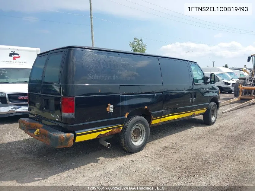 2012 Ford Econoline E250 Van VIN: 1FTNS2EL1CDB19493 Lot: 12057681