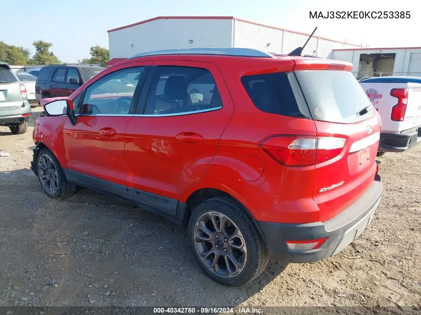 MAJ3S2KE0KC253385 2019 Ford Ecosport Titanium