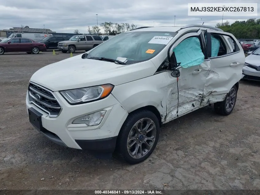 2019 Ford Ecosport Titanium VIN: MAJ3S2KEXKC267813 Lot: 40346041