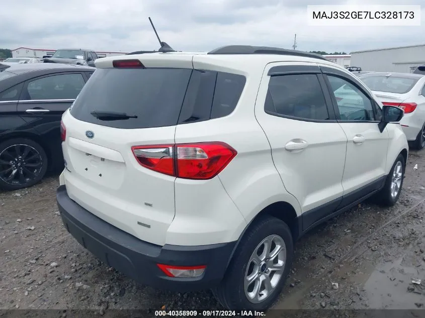 2020 Ford Ecosport Se VIN: MAJ3S2GE7LC328173 Lot: 40358909