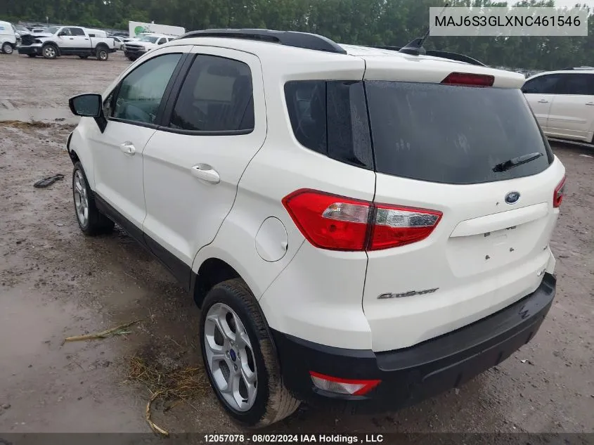 MAJ6S3GLXNC461546 2022 Ford Ecosport Se