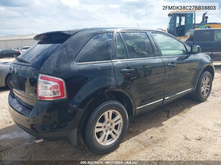 2FMDK38C27BB38803 2007 Ford Edge Sel