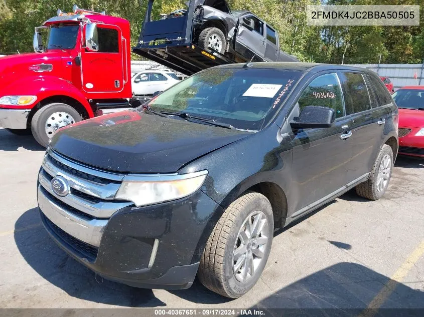 2011 Ford Edge Sel VIN: 2FMDK4JC2BBA50505 Lot: 40367651