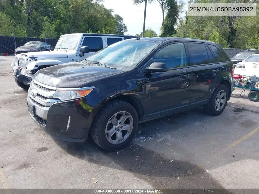 2013 Ford Edge Sel VIN: 2FMDK4JC5DBA95392 Lot: 40380630