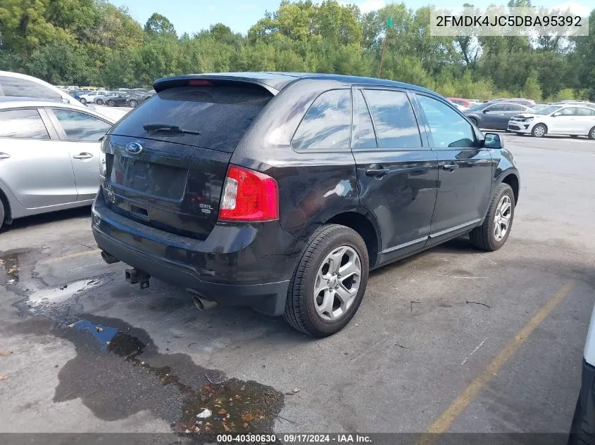 2013 Ford Edge Sel VIN: 2FMDK4JC5DBA95392 Lot: 40380630