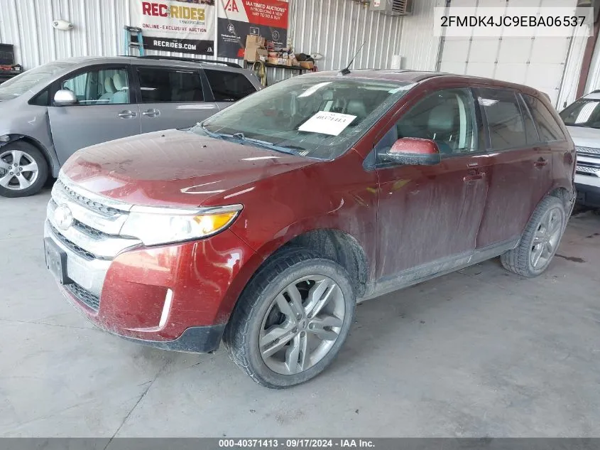 2014 Ford Edge Sel VIN: 2FMDK4JC9EBA06537 Lot: 40371413