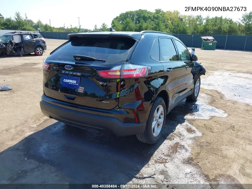 2022 Ford Edge Se VIN: 2FMPK4G90NBA27673 Lot: 40358484