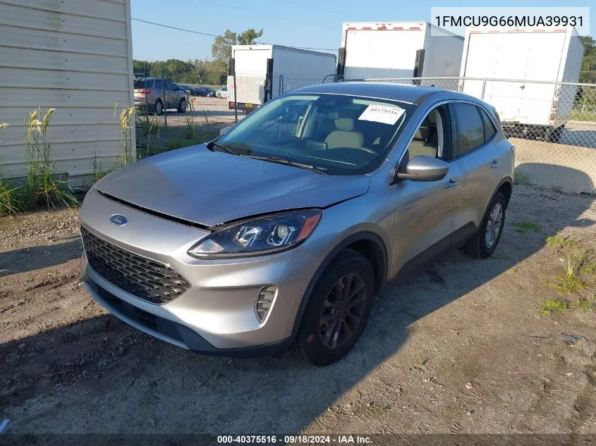 2021 Ford Escape Se VIN: 1FMCU9G66MUA39931 Lot: 40375516