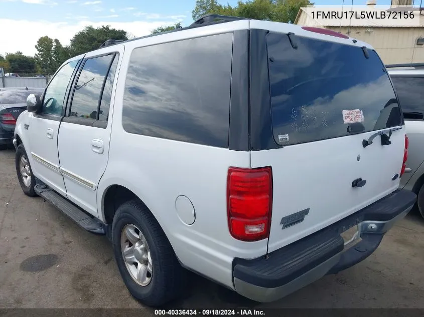 1998 Ford Expedition VIN: 1FMRU17L5WLB72156 Lot: 40336434