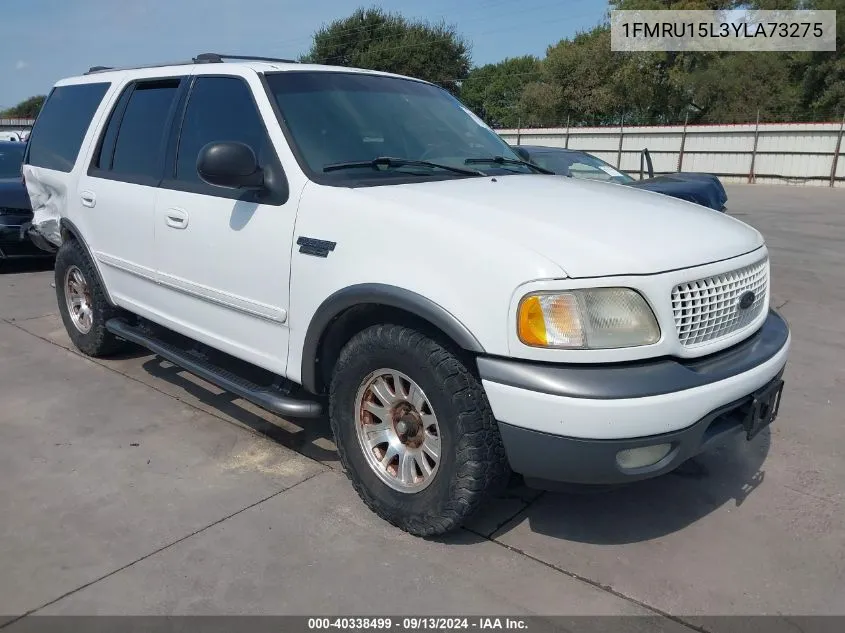 2000 Ford Expedition Xlt VIN: 1FMRU15L3YLA73275 Lot: 40338499