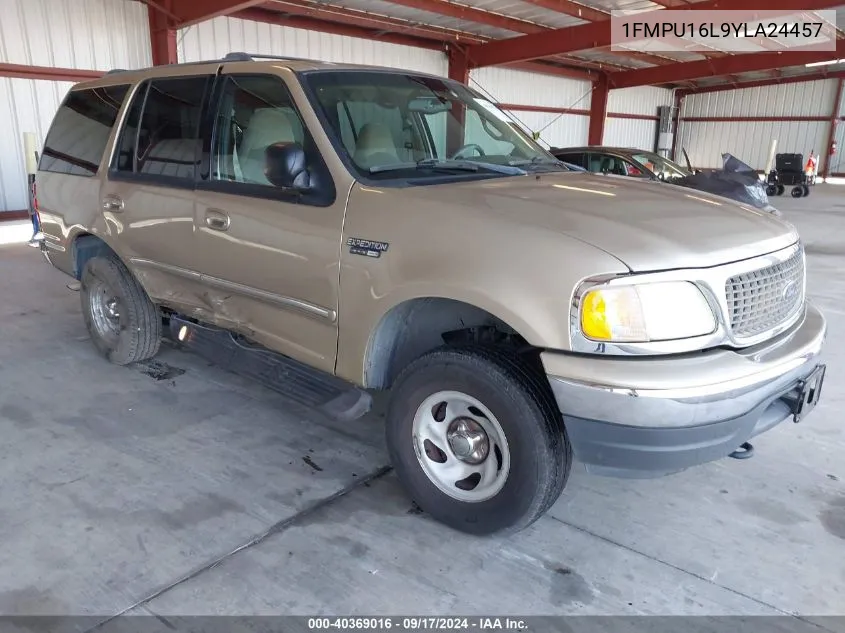 2000 Ford Expedition Xlt VIN: 1FMPU16L9YLA24457 Lot: 40369016