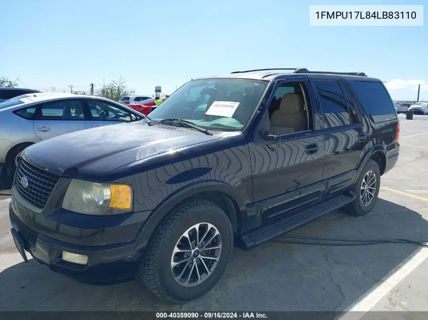 2004 Ford Expedition Eddie Bauer VIN: 1FMPU17L84LB83110 Lot: 40359090