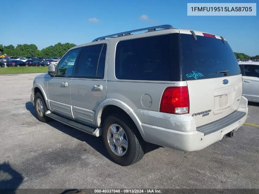 2005 Ford Expedition Limited VIN: 1FMFU19515LA58705 Lot: 40337048