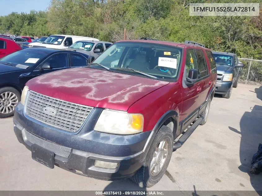 2005 Ford Expedition Xlt VIN: 1FMFU15525LA72814 Lot: 40375413