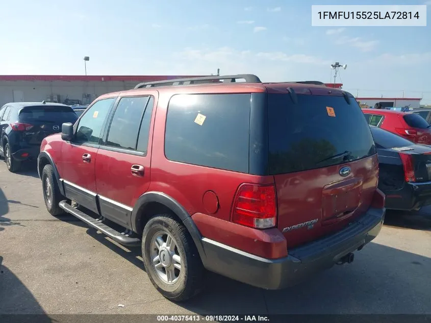 2005 Ford Expedition Xlt VIN: 1FMFU15525LA72814 Lot: 40375413