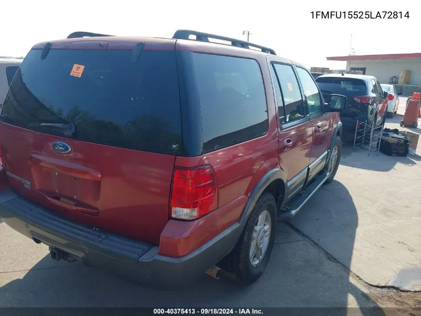 2005 Ford Expedition Xlt VIN: 1FMFU15525LA72814 Lot: 40375413