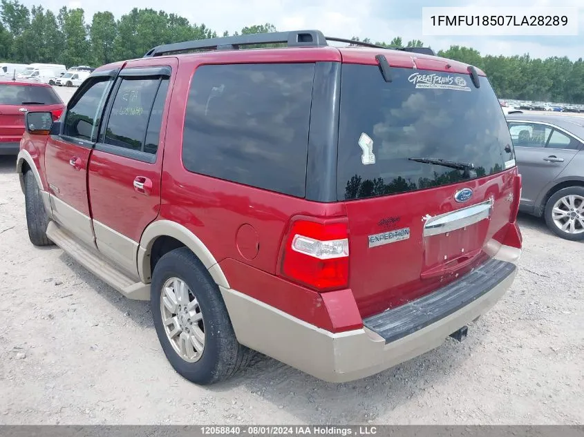 1FMFU18507LA28289 2007 Ford Expedition Eddie Bauer