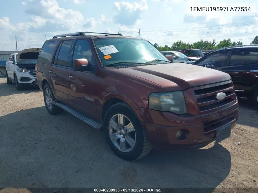 2007 Ford Expedition Limited VIN: 1FMFU19597LA77554 Lot: 40239933