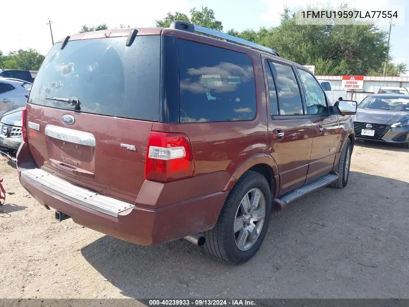 2007 Ford Expedition Limited VIN: 1FMFU19597LA77554 Lot: 40239933