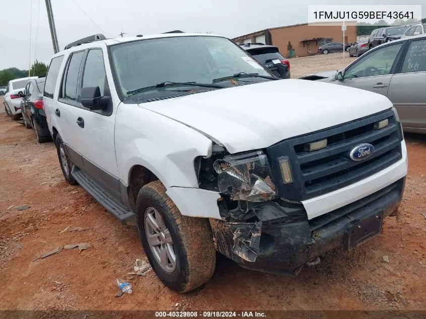 2011 Ford Expedition Xl VIN: 1FMJU1G59BEF43641 Lot: 40329808