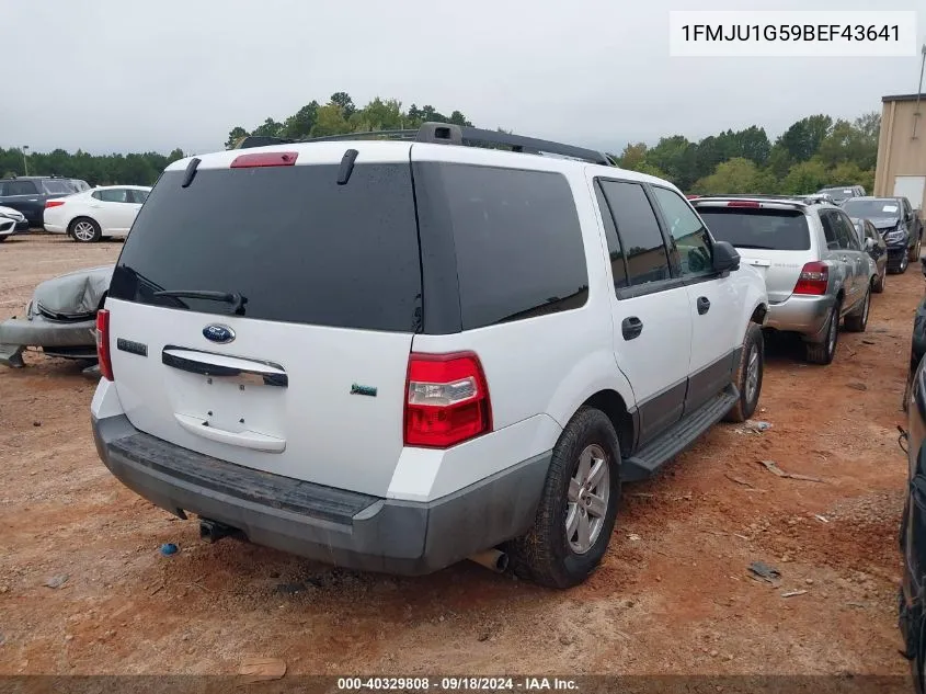 2011 Ford Expedition Xl VIN: 1FMJU1G59BEF43641 Lot: 40329808