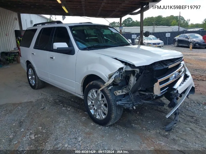 2011 Ford Expedition Limited VIN: 1FMJU1K59BEF19797 Lot: 40351429