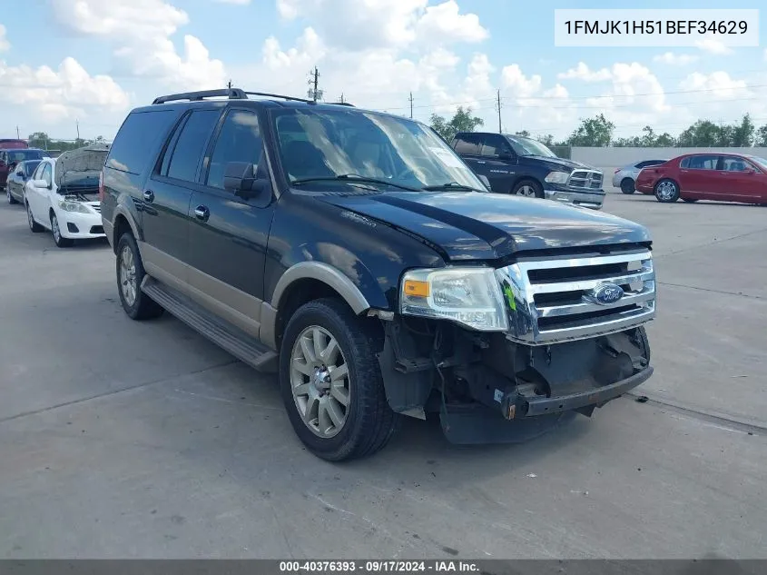 2011 Ford Expedition El Xlt VIN: 1FMJK1H51BEF34629 Lot: 40376393