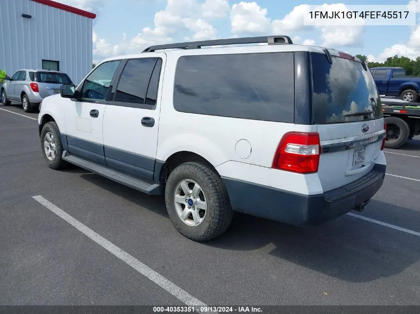 2015 Ford Expedition El Xl VIN: 1FMJK1GT4FEF45517 Lot: 40353351