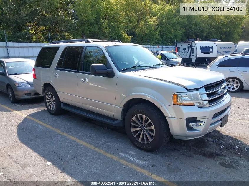 2016 Ford Expedition Xlt VIN: 1FMJU1JTXGEF54100 Lot: 40352941