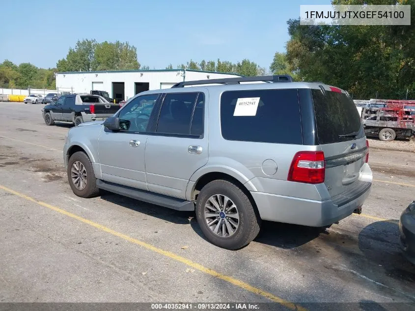 2016 Ford Expedition Xlt VIN: 1FMJU1JTXGEF54100 Lot: 40352941