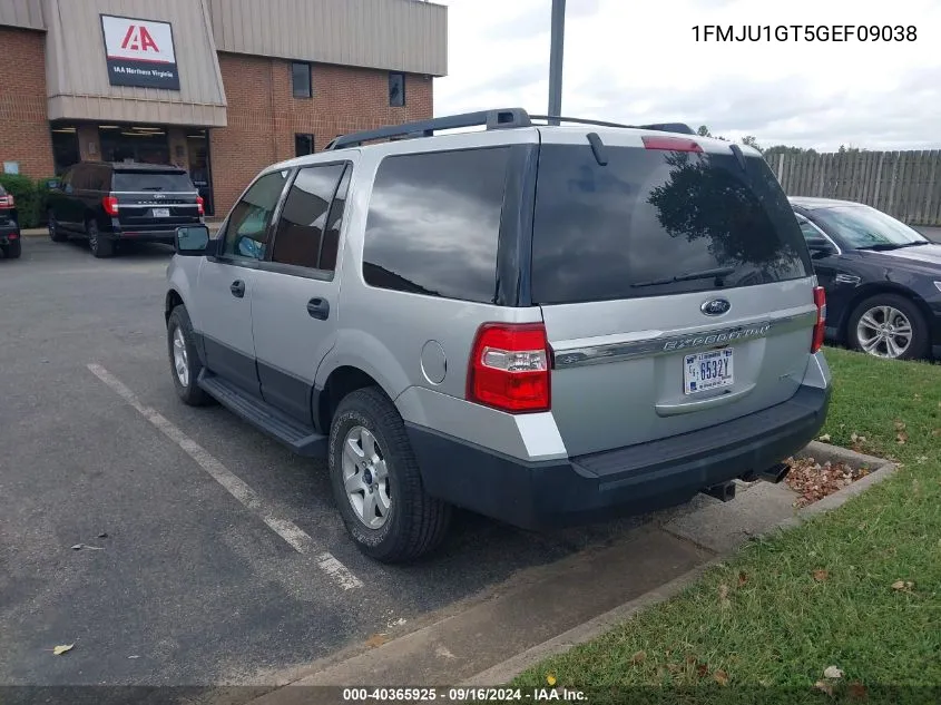 2016 Ford Expedition Xl VIN: 1FMJU1GT5GEF09038 Lot: 40365925