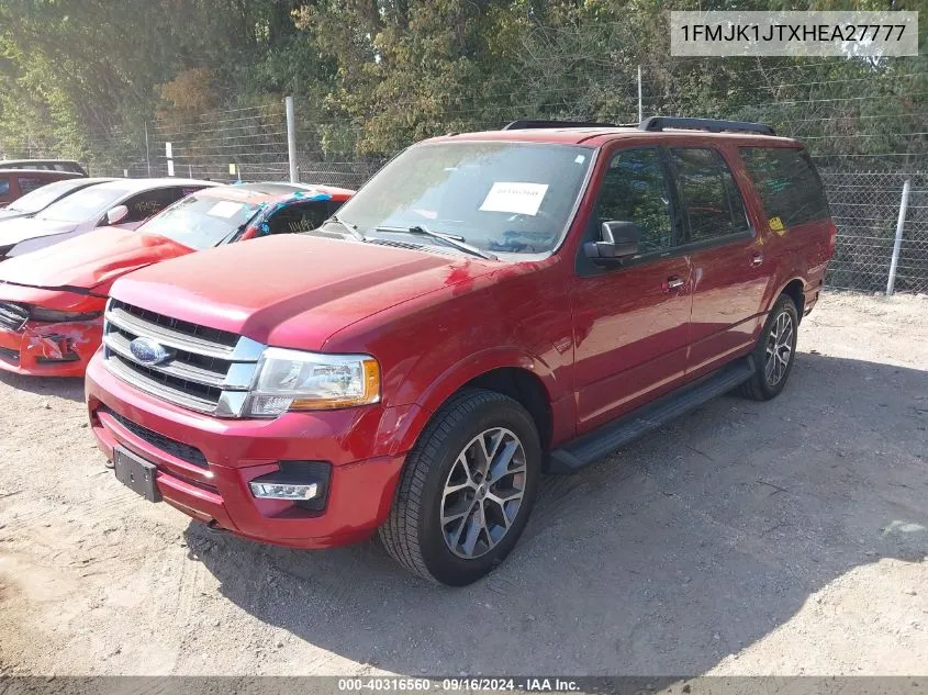 1FMJK1JTXHEA27777 2017 Ford Expedition El Xlt