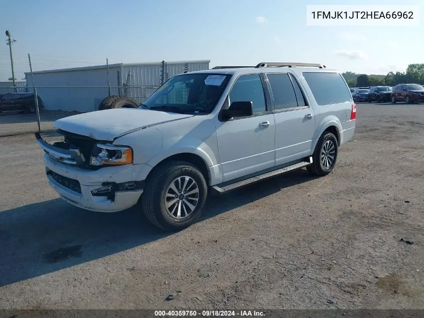 1FMJK1JT2HEA66962 2017 Ford Expedition El Xlt